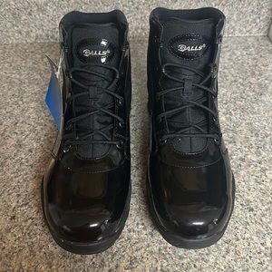 Galls 6 in, hi gloss, duty boots. New with tags. Size 12.